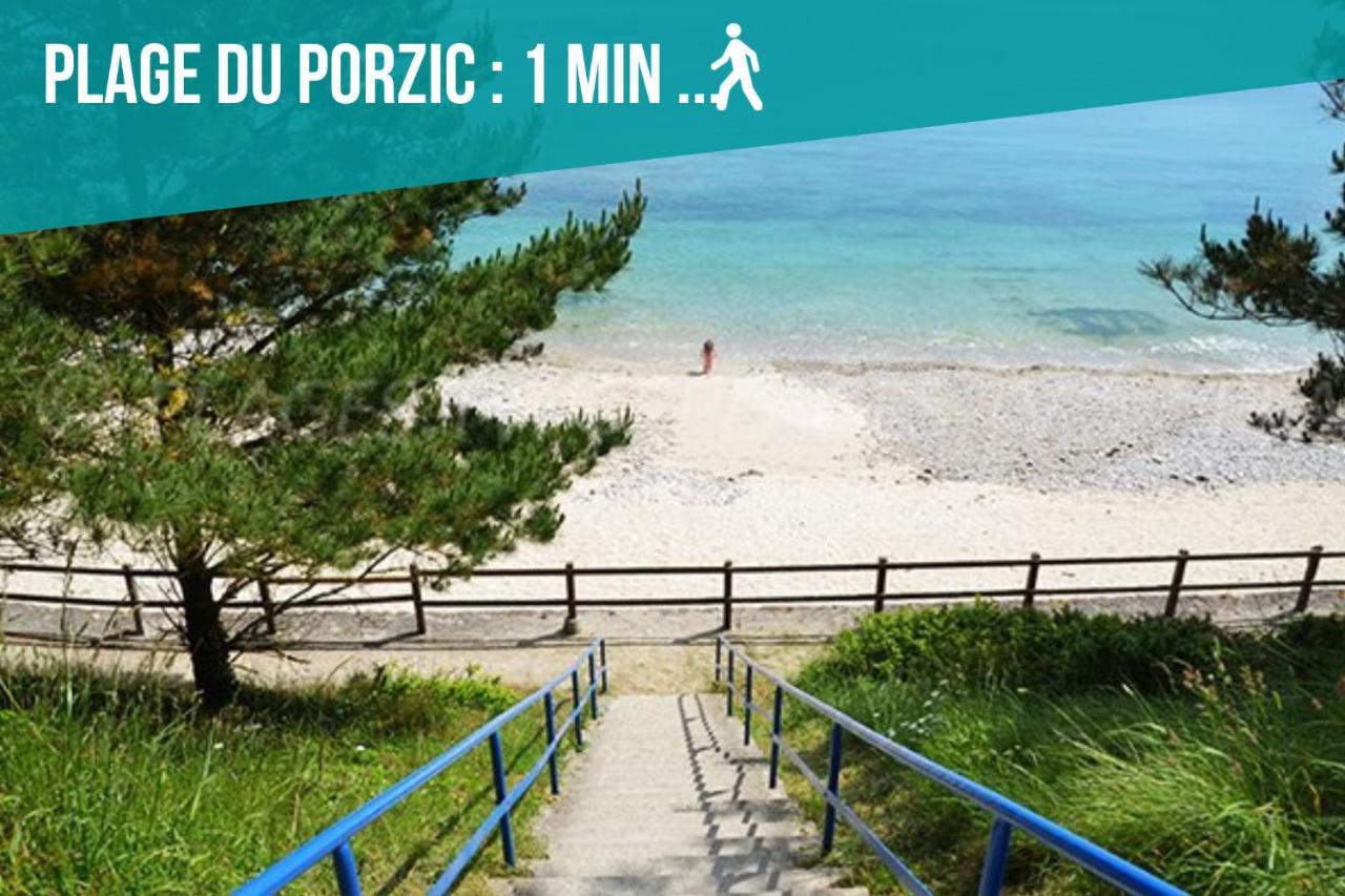 Spacieuse maison à Morgat avec vue sur la mer Crozon Exterior foto